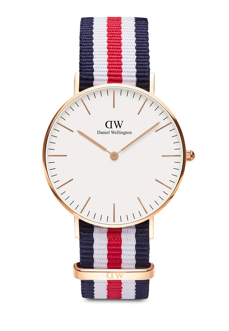 Daniel Wellington Classic Oxford Black dial 36mm Watch - Nato 尼龍 starp - Rose Gold - Unisex watch - 丹尼爾惠靈頓 DW Watch 女錶男錶 for women and men - 中性手錶