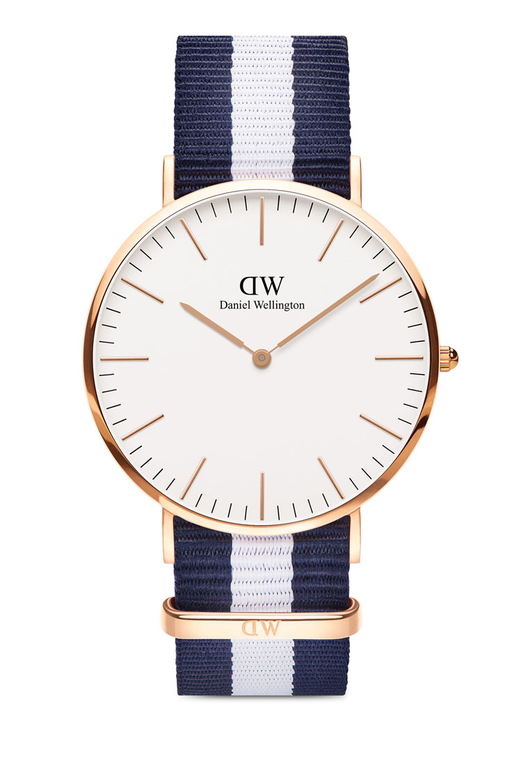 Daniel Wellington Classic Glasgow 40mm Watch White dial 尼龍 Nato strap Rose gold 男士手錶 男錶 Male watch Watch for man DW 丹尼爾惠靈頓