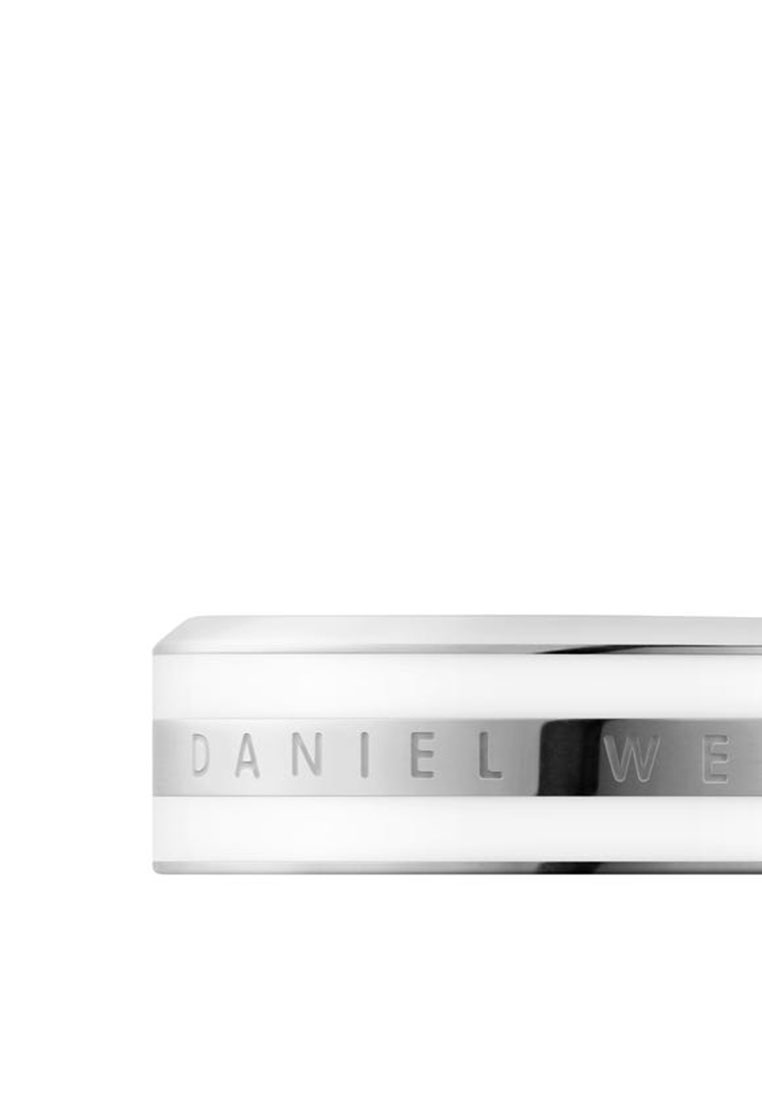 Daniel Wellington Emalie Ring Satin White Silver 54 - Stainless Steel Ring - Ring for women and men 男女戒指 - Jewelry - DW 丹尼爾惠靈頓