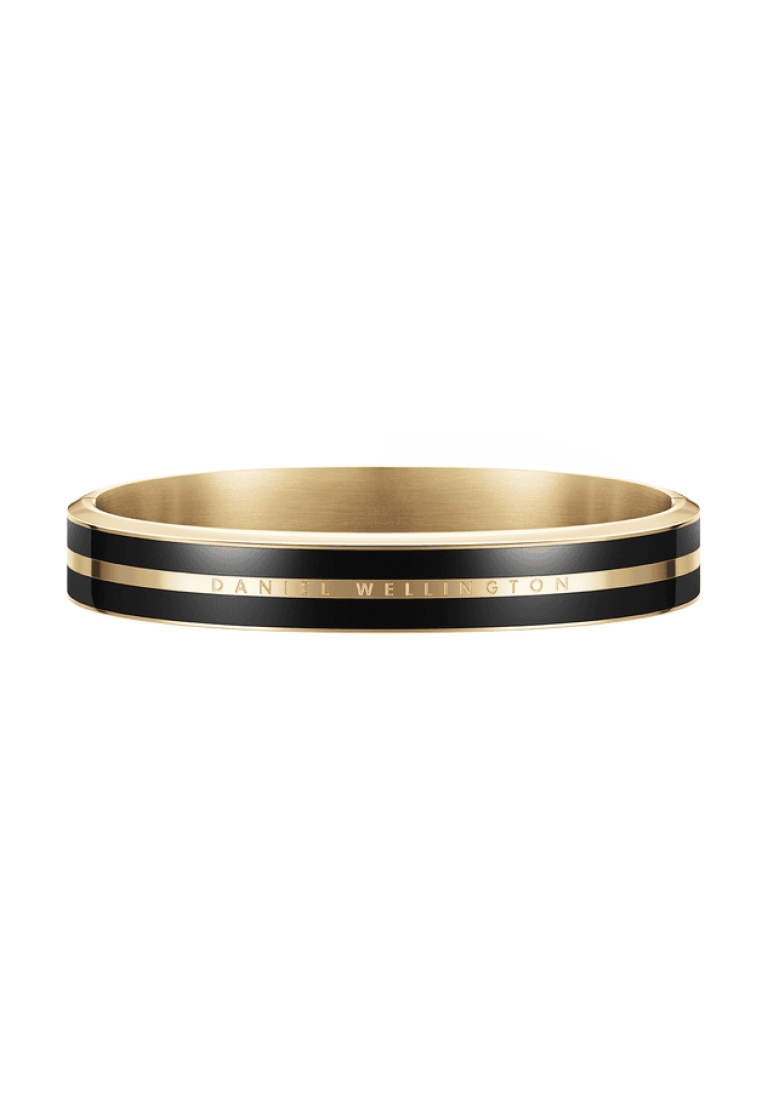 Daniel Wellington Emalie Infinite Black Bracelet Gold - 丹尼爾惠靈頓 DW OFFICIAL - 不鏽鋼 Stainless steel Enamel cuff bracelet for women and men男女手鐲