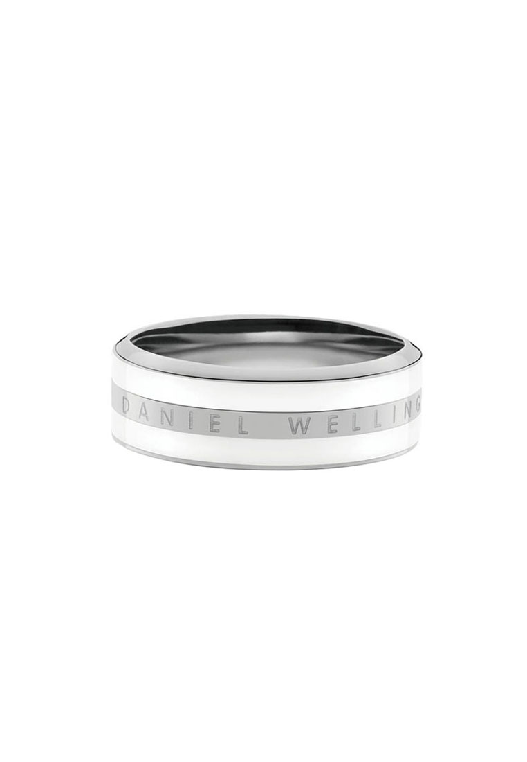 Daniel Wellington Emalie Ring Satin White Silver 56 - Stainless Steel Ring - Ring for women and men 男女戒指 - Jewelry - DW 丹尼爾惠靈頓