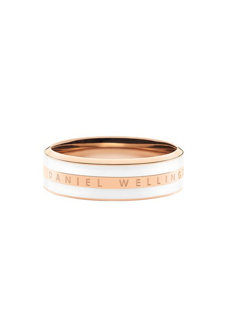 Daniel Wellington Emalie Ring Satin White Rose Gold 52 -雙層不鏽鋼 電鍍 Stainless Steel Ring - Ring for women and men 男女戒指 - Jewelry - DW 丹尼爾惠靈頓