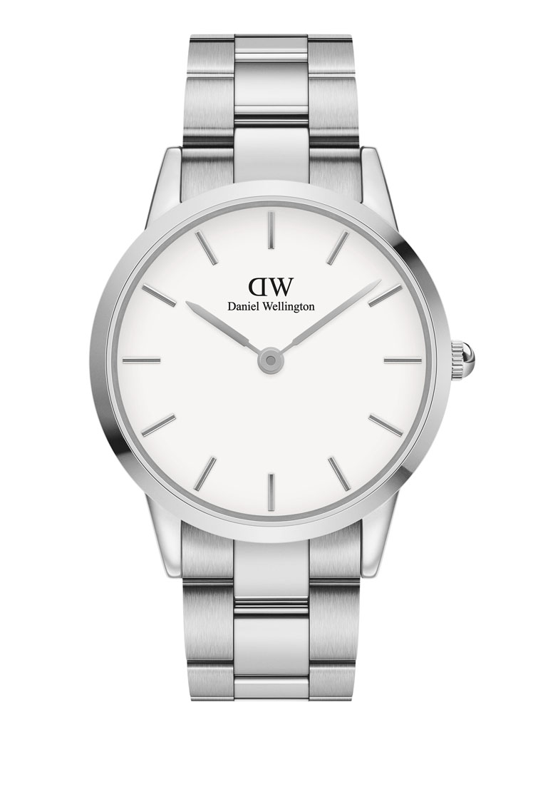 Daniel Wellington Iconic Link White Dial 40mm Men's Stainless Steel Watch with Link Strap - Sliver - 男士手錶 男錶 Watch for men - 丹尼爾惠靈頓DW OFFICIAL