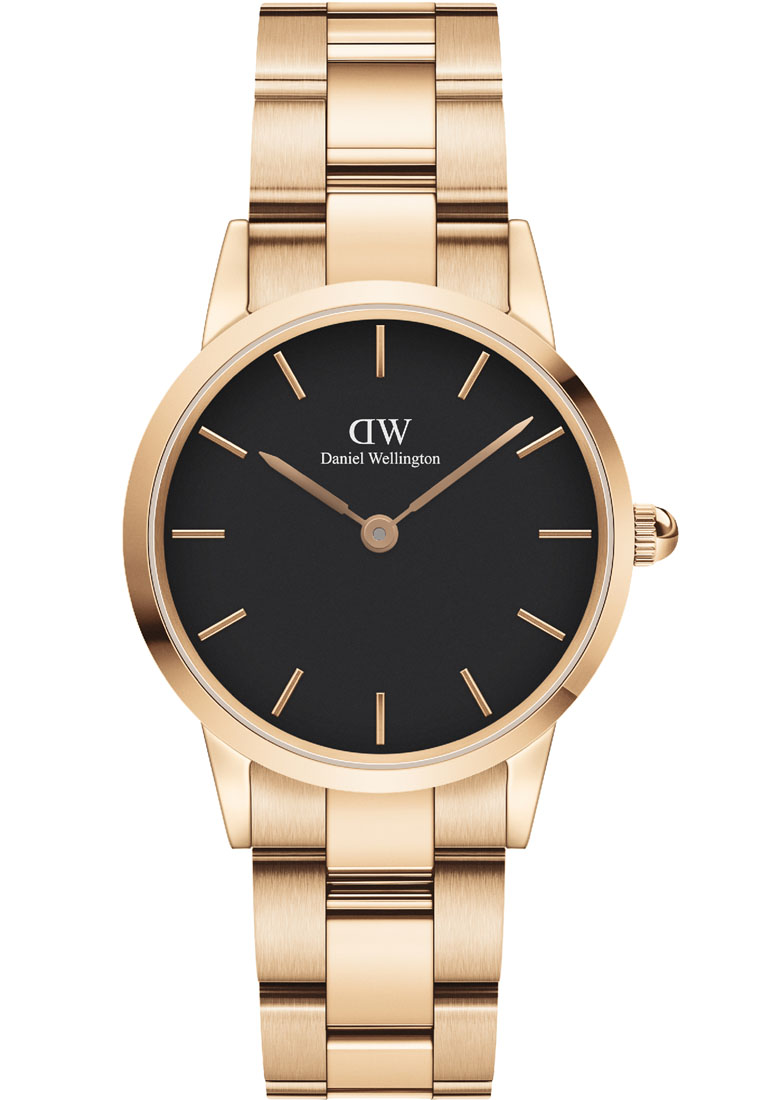 Daniel Wellington Iconic Link 28mm Watch Black dial Link strap Rose Gold 女錶 女士手錶 Watch for women 丹尼爾惠靈頓