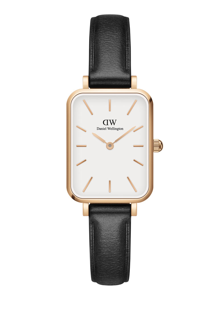 Daniel Wellington Quadro Sheffield 20x26mm Rose Gold Watch White dial Leather strap Rose Gold 女士手錶 女錶 Ladies watch Watch for women DW