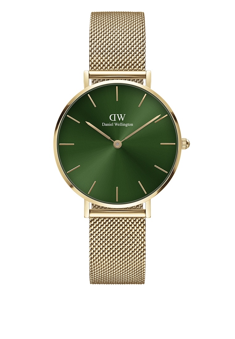 Daniel Wellington Petite Emerald 32mm Watch Green sunray dial Mesh strap Gold 女錶 女士手錶 Watch for women 丹尼爾惠靈頓