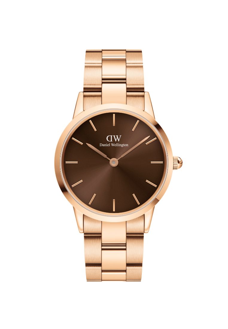 Daniel Wellington Iconic Link Ambe 36mm Watch Brown dial Link strap Rose Gold 中性手錶 Unisex watch Watch for women and men 女錶男錶 DW 丹尼爾惠靈頓