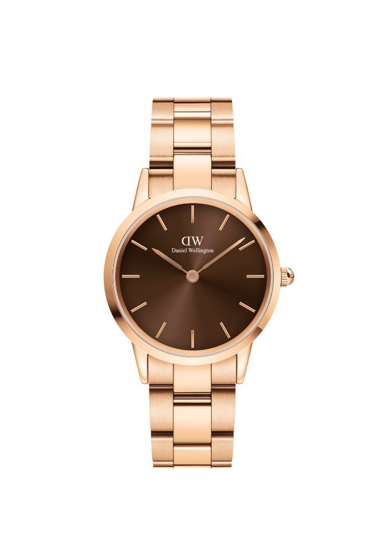 Daniel Wellington Iconic Link Ambe 32mm Watch Brown dial Link strap Rose Gold 女錶 女士手錶 Watch for women 丹尼爾惠靈頓