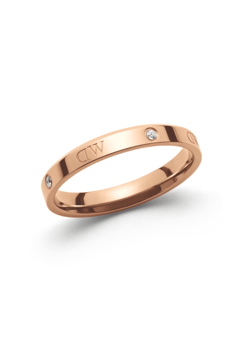 Daniel Wellington Classic Ring Lumine Rose gold - DW OFFICIAL 丹尼爾惠靈頓 - Ring for Women and Men男士戒指女士戒指 - 不鏽鋼 Stainless steel Crystal stones ring