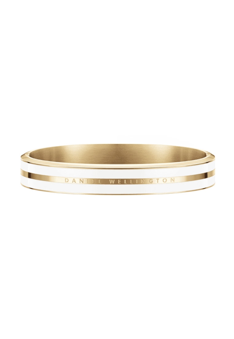 Daniel Wellington Emalie Infinite White Bracelet Gold - 丹尼爾惠靈頓 DW OFFICIAL - 不鏽鋼 Stainless steel Enamel cuff bracelet for women and men男女手鐲