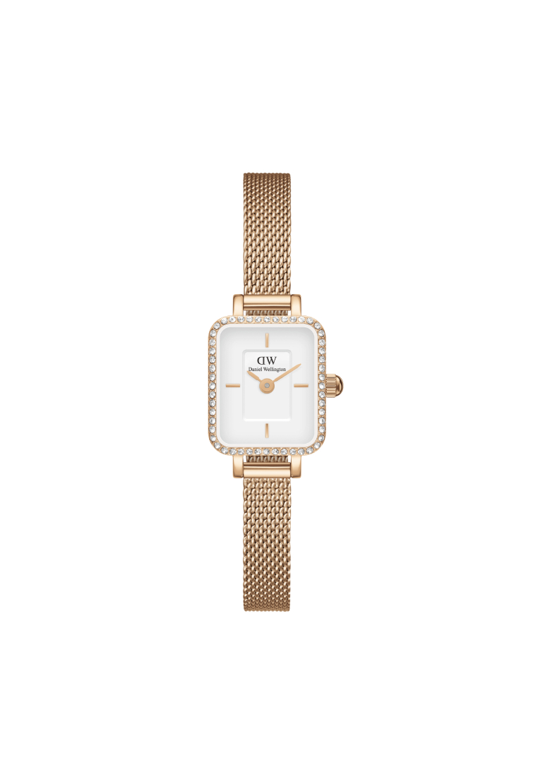 Daniel Wellington Quadro Mini Lumine Bezel Rose Gold 玫瑰金色 女士手錶 時尚手錶 - DW官方正品