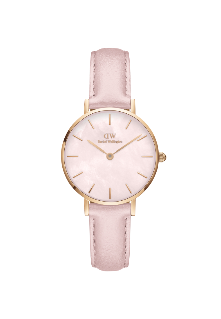 Daniel Wellington Petite 28mm Cherry Blossom Rose Gold Pink MOP dial - Watch for women - Leather watch - Mother of Pearl dial - DW - Women's watch - Female watch - Ladies watch - 女士手錶 女士腕錶 女表 - DW 丹尼爾惠靈頓