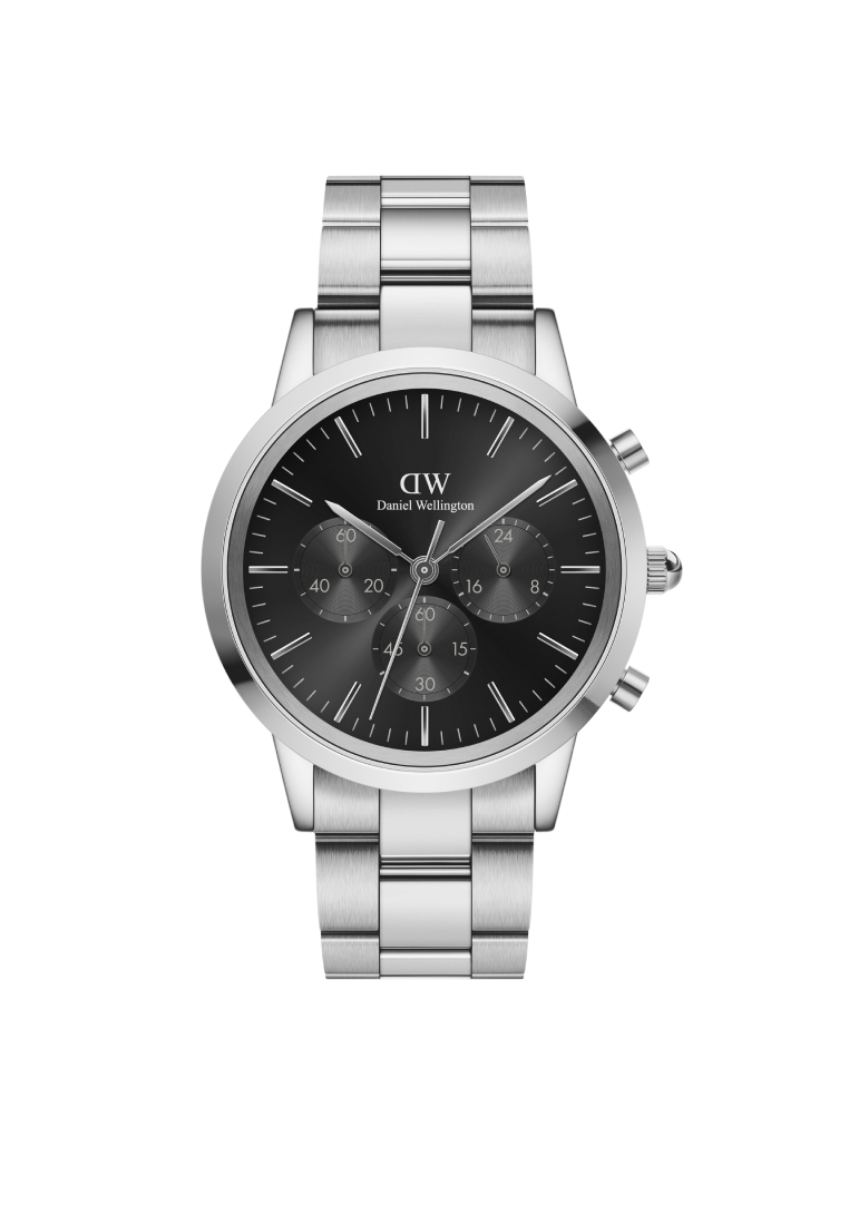 Daniel Wellington Iconic Chronograph 計時錶 42mm 銀色 DW手錶 - 男士手錶 - 男錶 不銹鋼錶帶