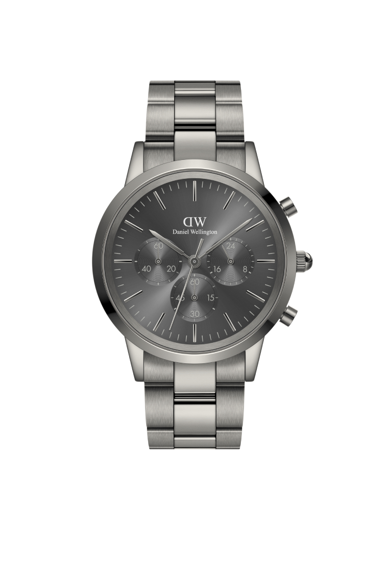 Daniel Wellington Iconic Chronograph 計時錶 42mm 石墨灰色 DW手錶 - 男士手錶 - 男錶 不銹鋼錶帶