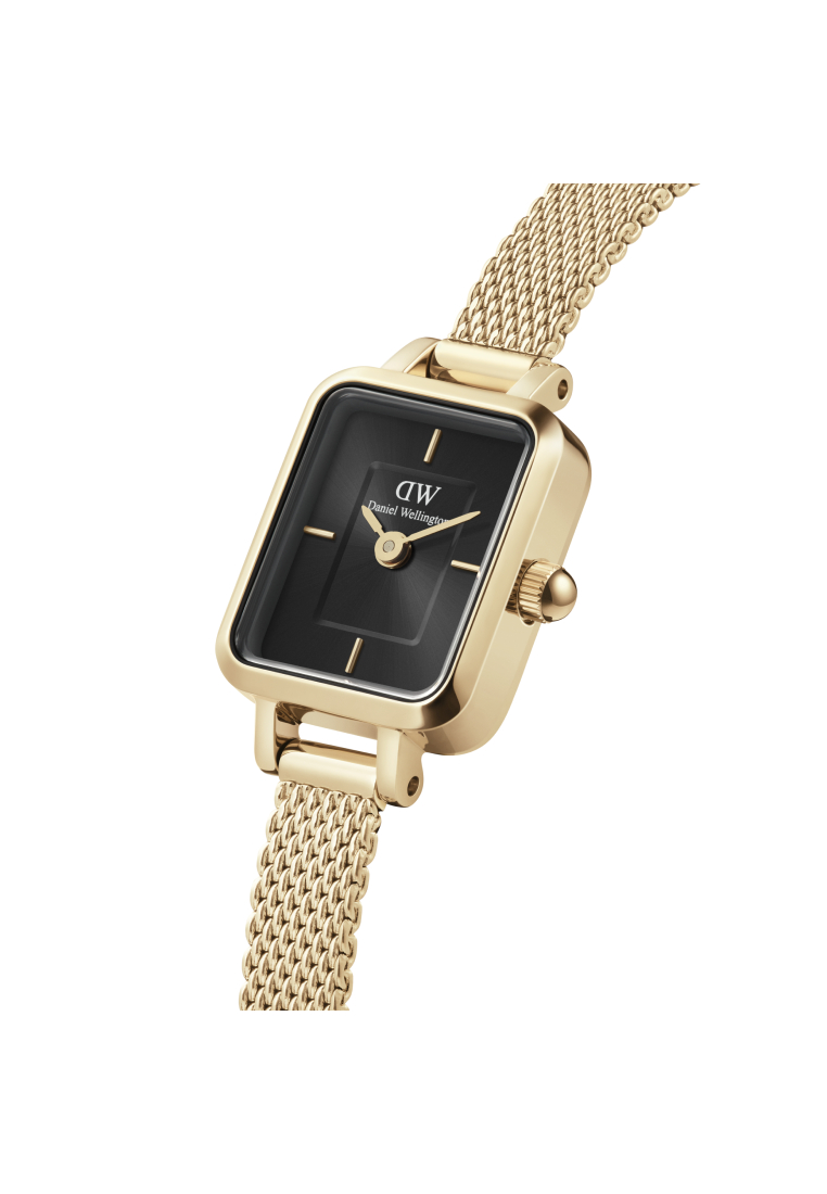 Daniel Wellington Quadro Mini Evergold Gold 金 黑色 Onyx 15.4x18.2mm-女性手錶 - 不銹鋼手錶 - DW -女子手錶 - 女錶