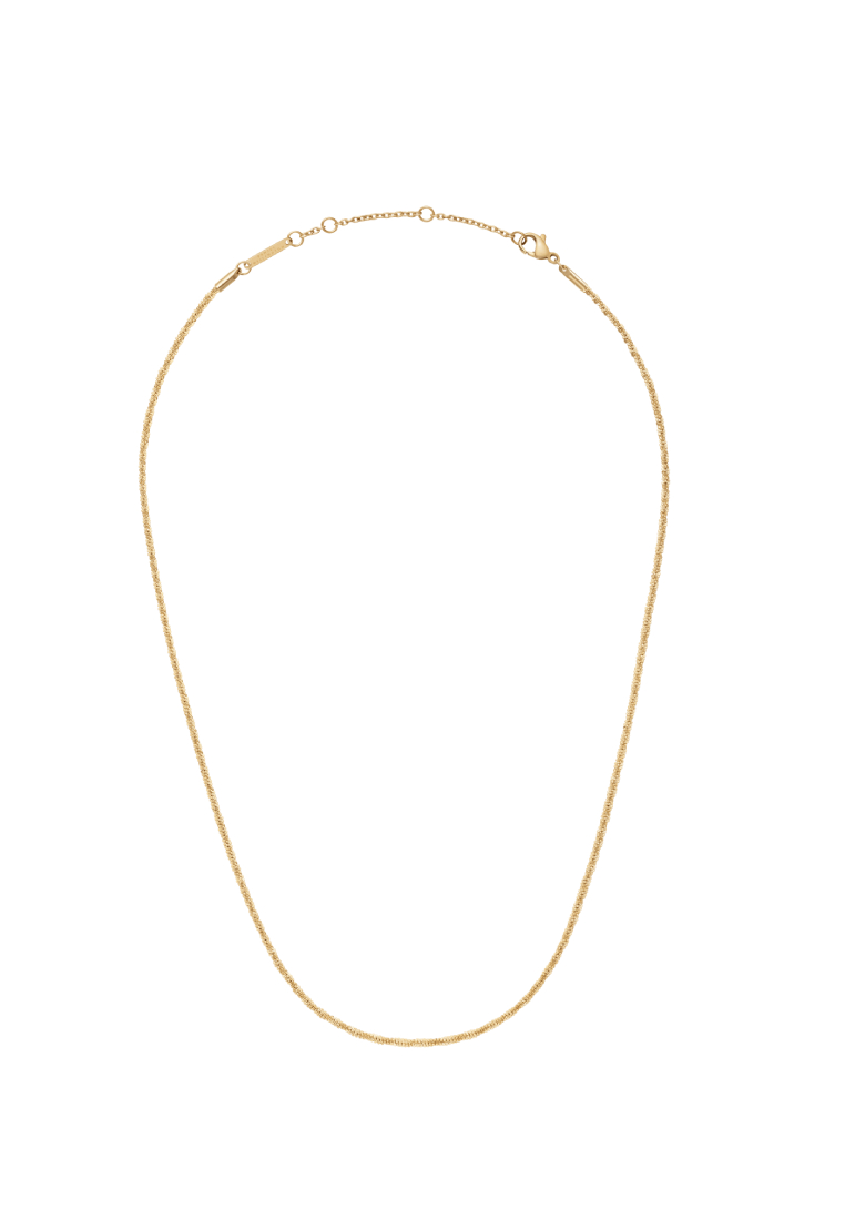 Daniel Wellington Elan Twisted Chain Necklace - Gold - Stainless Steel Chain Necklace - Staple Jewelry - DW official