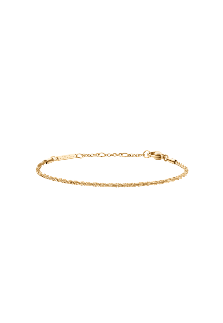 Daniel Wellington Elan Twisted Chain Bracelet - Gold - Stainless Steel Chain Bracelet - Staple Jewelry - DW official