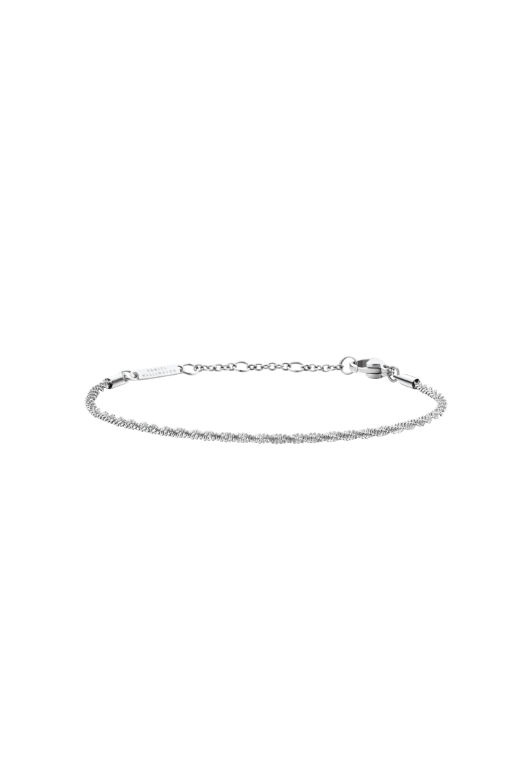 Daniel Wellington Elan Twisted Chain Bracelet - Silver - Stainless Steel Chain Bracelet - Staple Jewelry - DW official