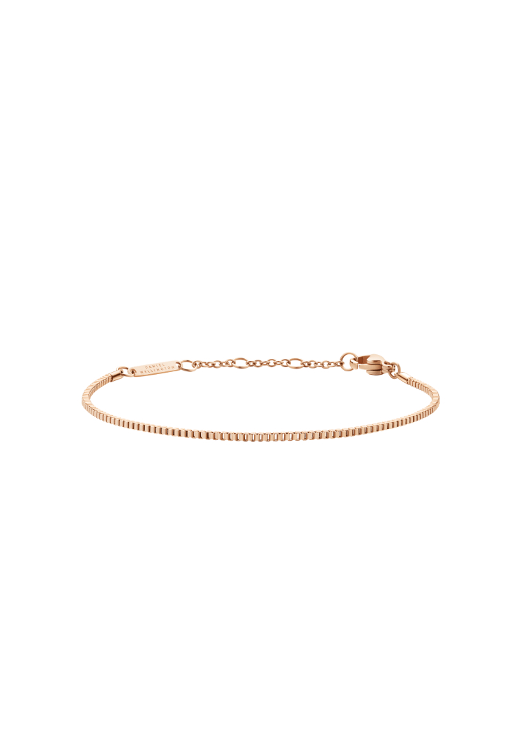 Daniel Wellington Elan Box Chain Bracelet - Rose Gold - Stainless Steel Chain Bracelet - Staple Jewelry - DW official