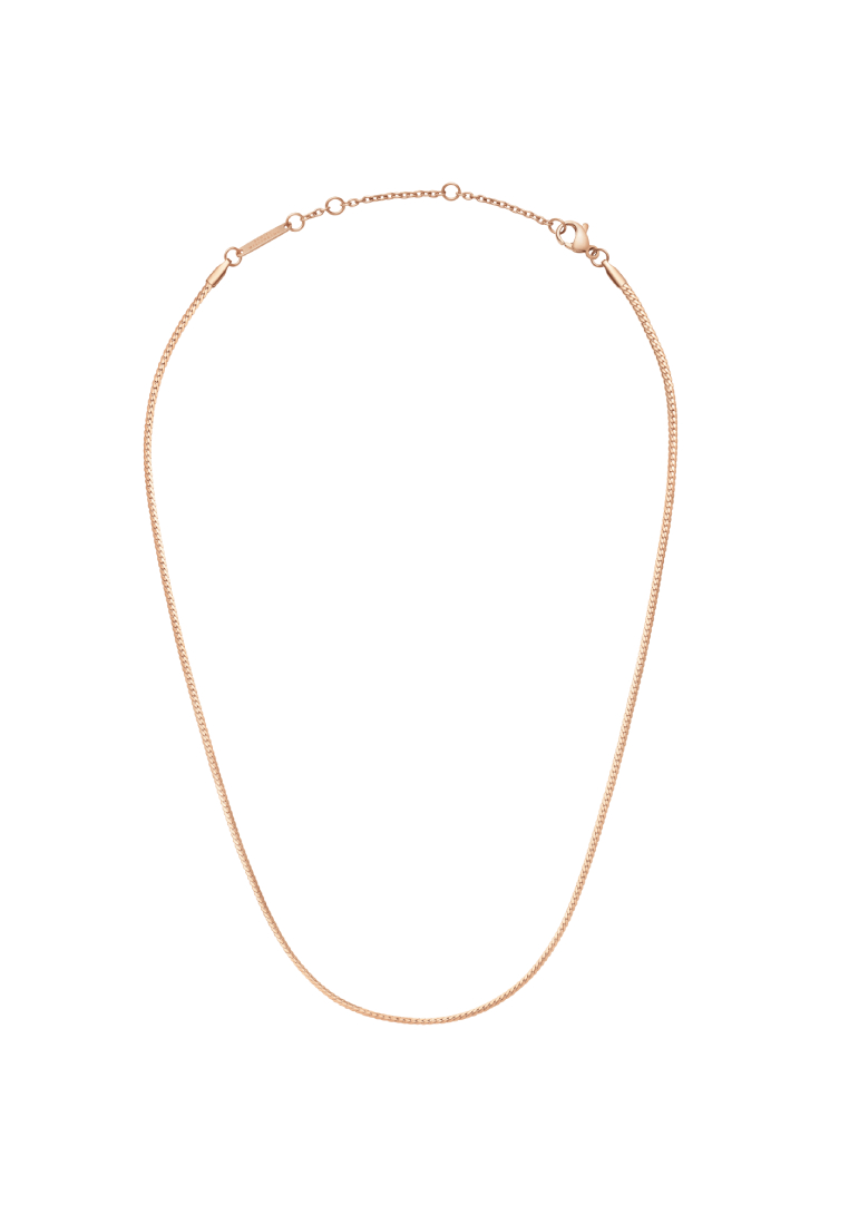 Daniel Wellington Elan Flat Chain Necklace - Rose Gold - Stainless Steel Chain Necklace - Staple Jewelry- DW official