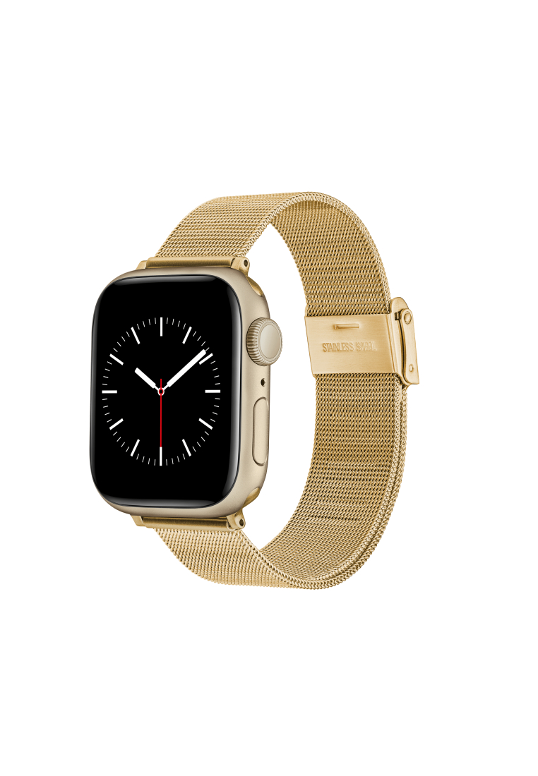 Daniel Wellington Smart Watch Mesh Strap Evergold Gold - DW Strap for Apple Watch 38, 40, 41mm