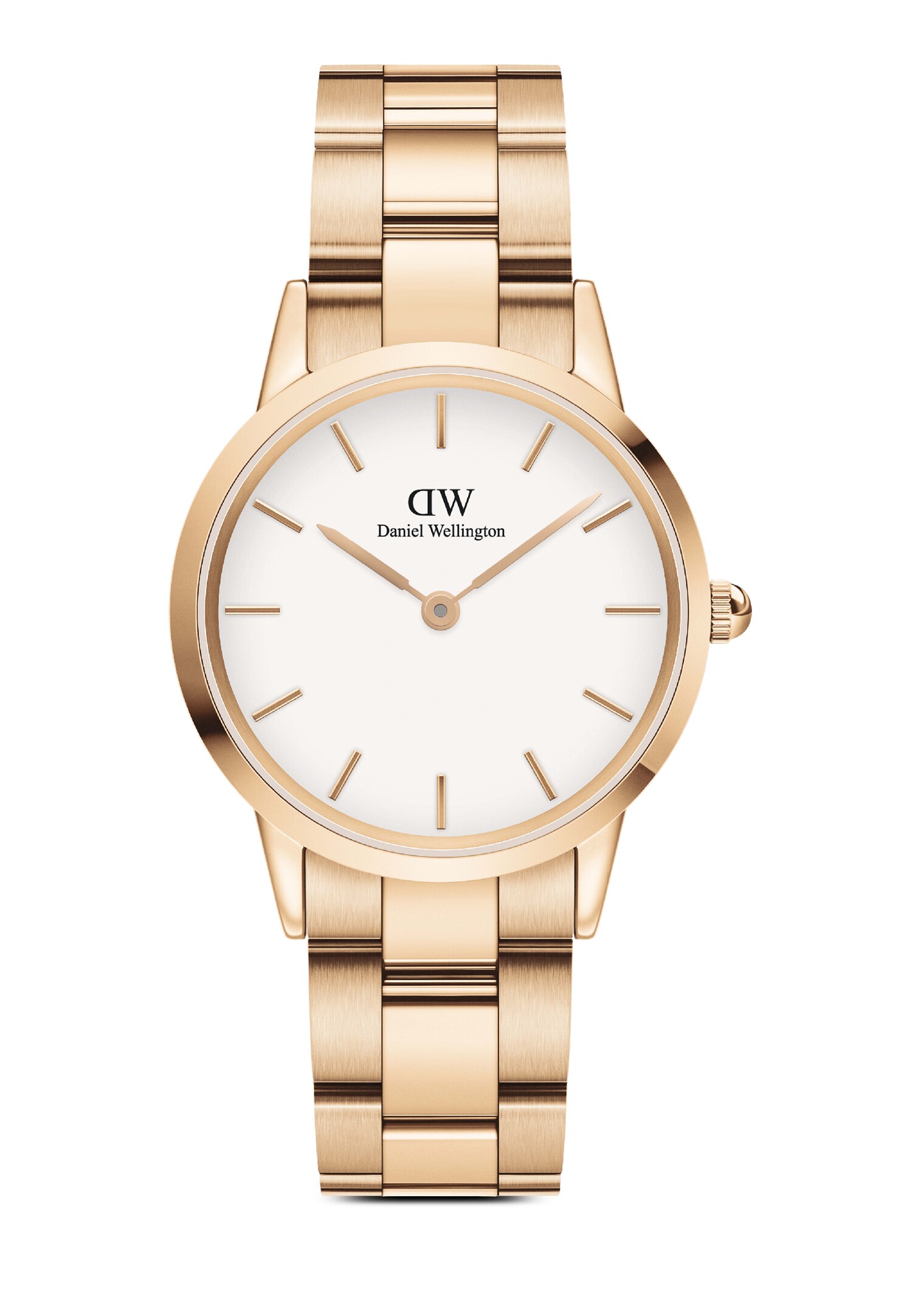 Daniel Wellington Iconic Link 32mm Watch White dial Link strap Rose Gold Female watch Ladies watch Watch for women DW