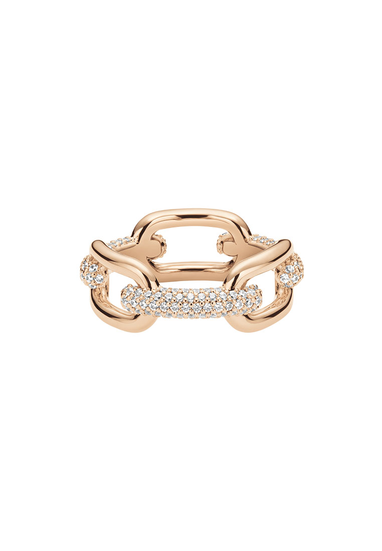 Daniel Wellington Crystal Link Ring Rose Gold 玫瑰金色 不銹鋼水晶 戒指 DW