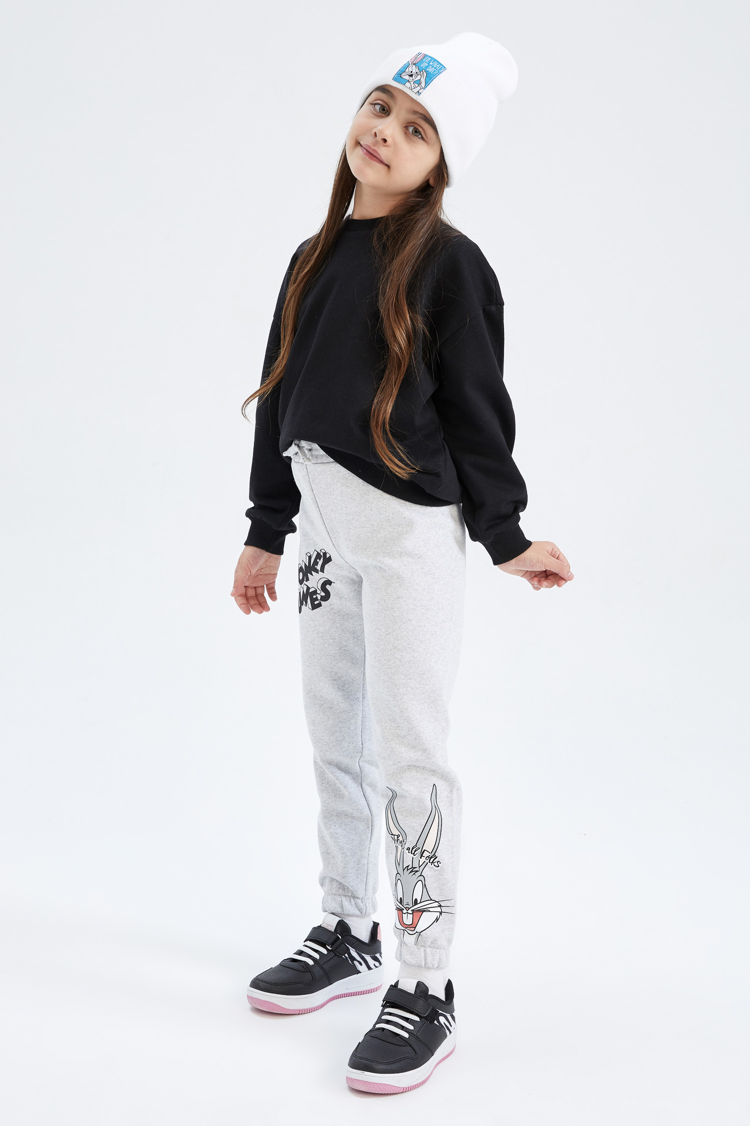 DeFacto Standard Fit Looney Tunes Bugs Bunny Licensed Jogger 褲子