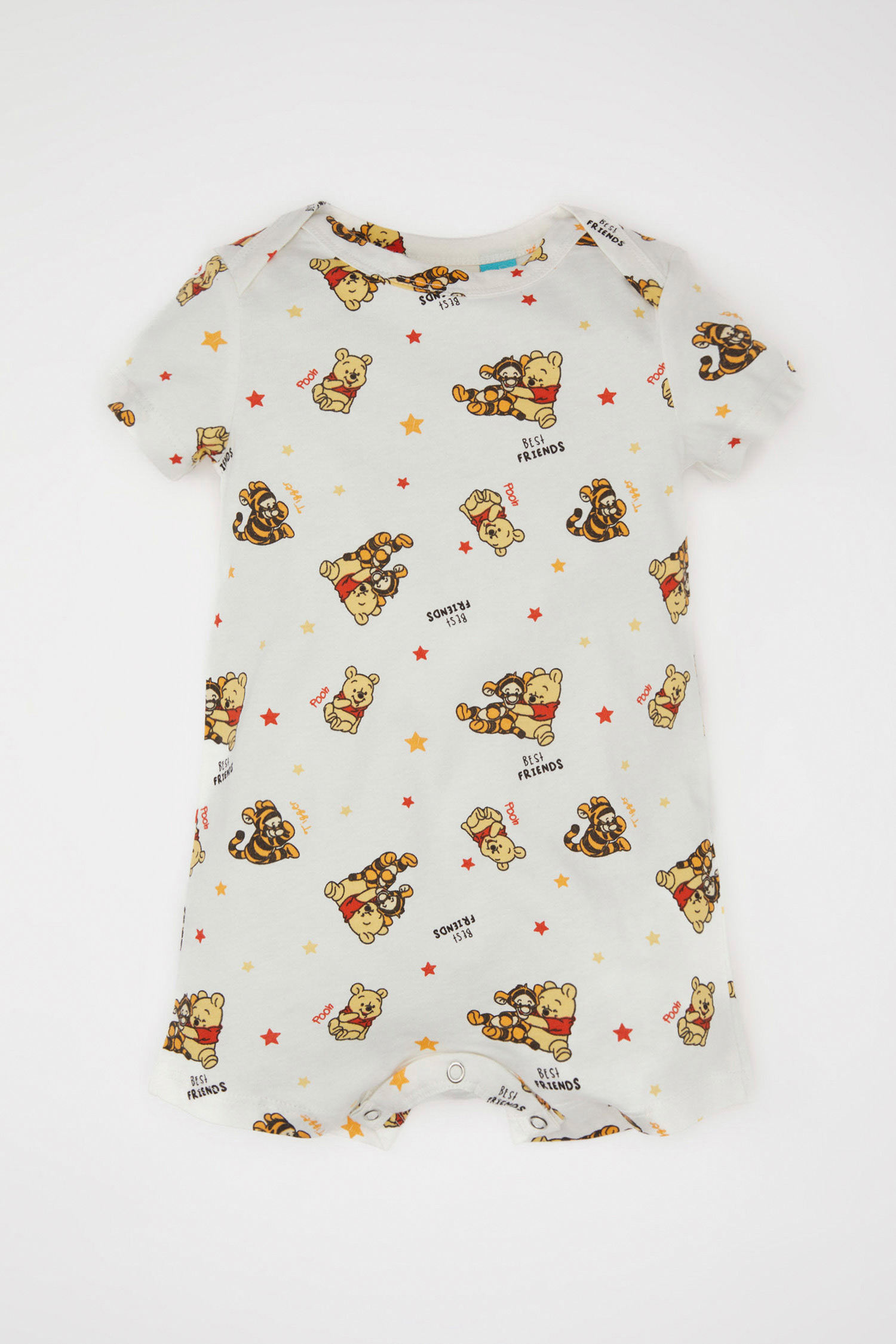 DeFacto Regular Fit Envelope Neck Winnie The Pooh Licensed Jumpsuit