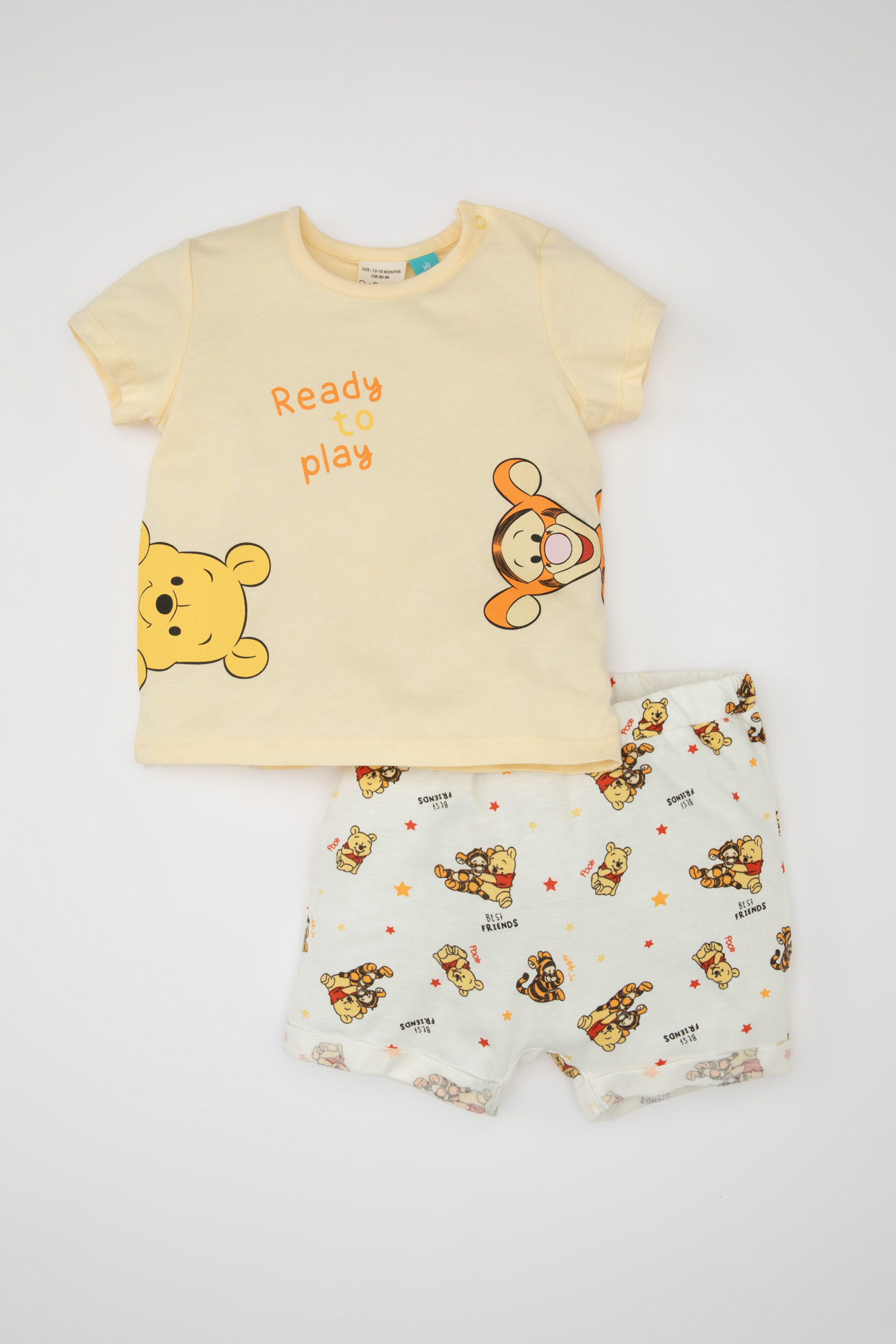 DeFacto 2 piece Disney Winnie The Pooh Cotton T-Shirt and Short
