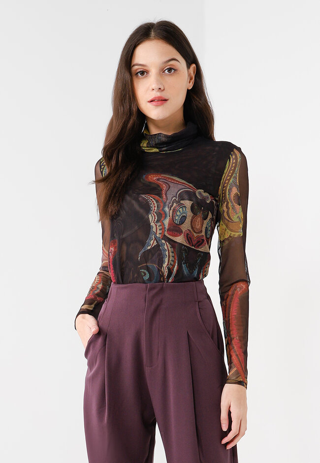 Desigual M. Christian Lacroix Tulle Tapestry Top