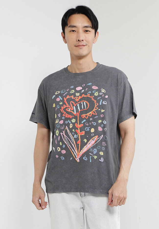 Desigual Oversize Floral T-Shirt