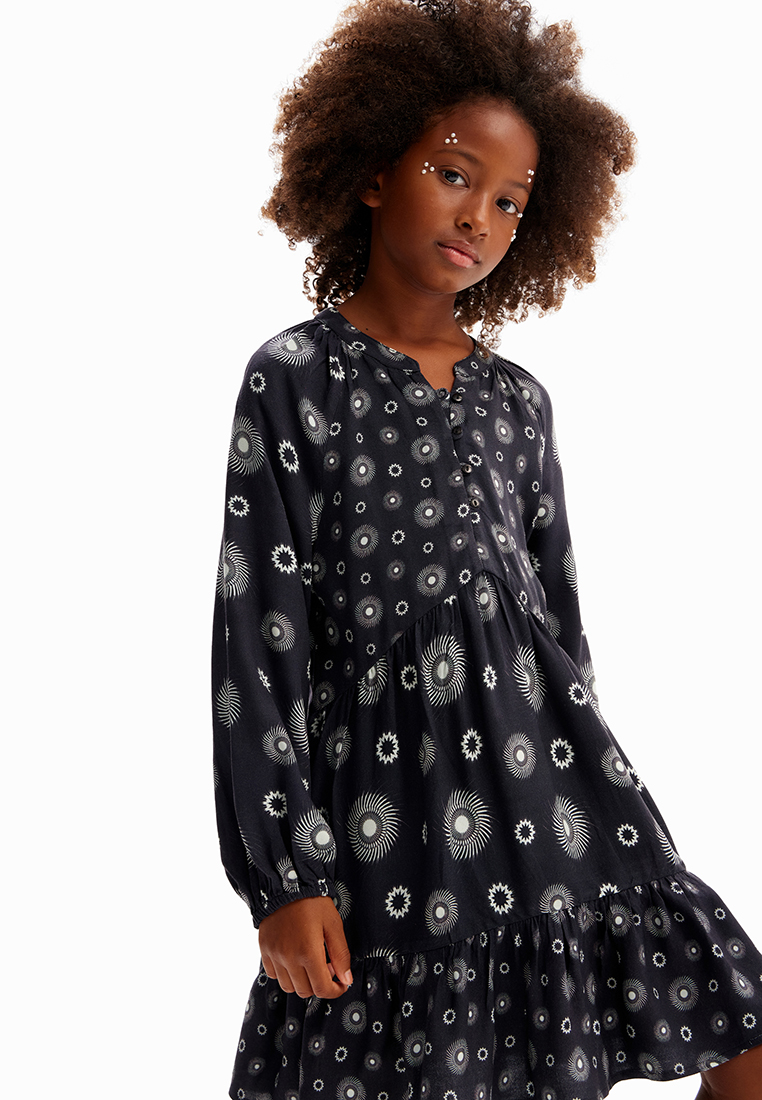 Desigual Girl Geometric print dress.