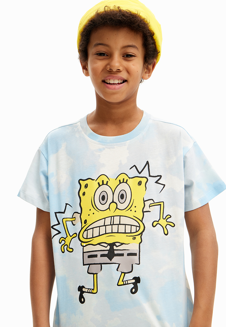 Desigual Boy Tie-dye SpongeBob T-shirt.