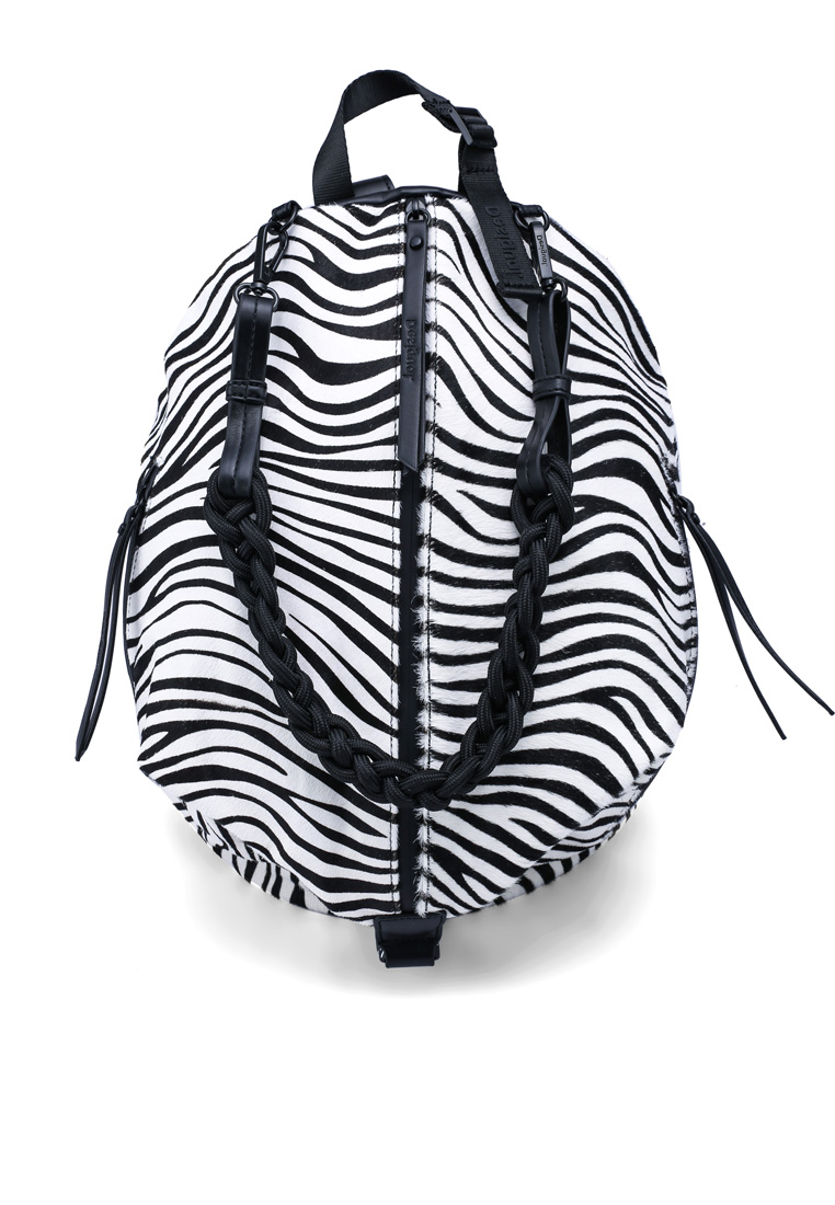 Desigual Zebra Print Foldable Backpack