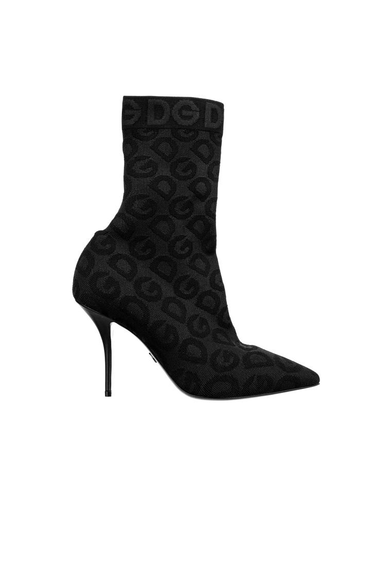 Dolce & Gabbana Logo Sock Boots - DOLCE & GABBANA - Black
