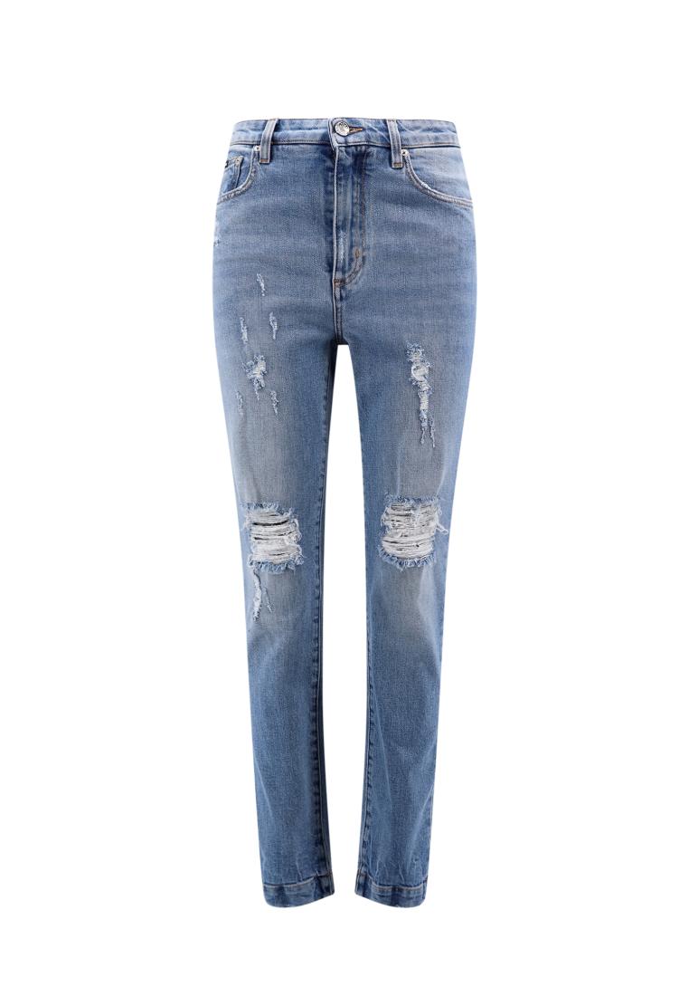 Dolce & Gabbana Jeans with Destroyed effect - DOLCE & GABBANA - Blue