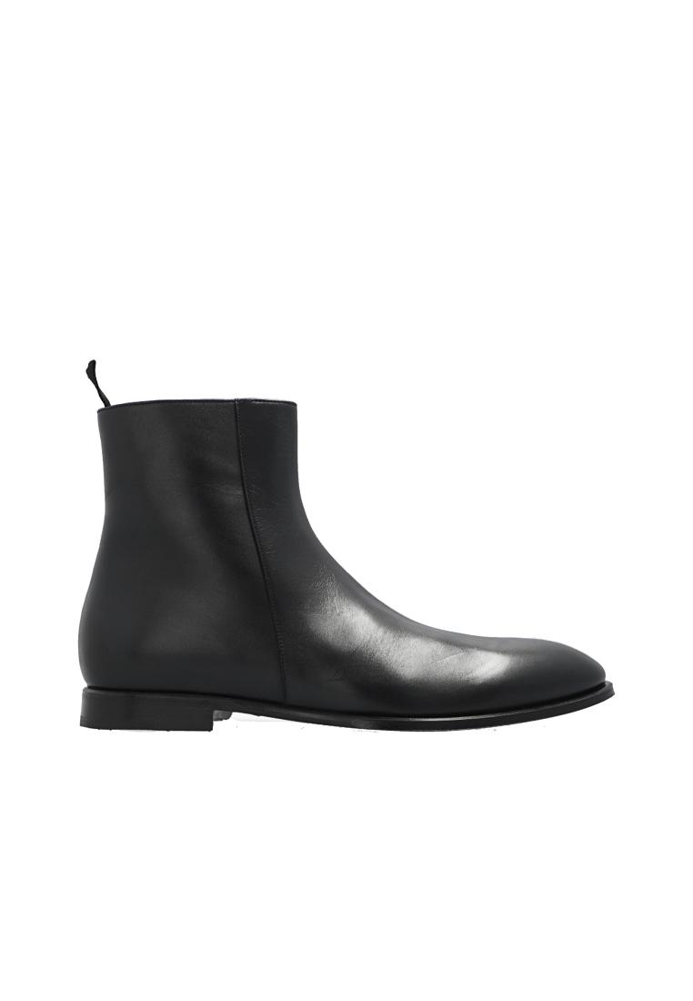 Dolce & Gabbana Leather Ankle Boots - DOLCE & GABBANA - Black