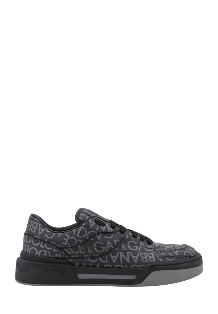 Dolce & Gabbana Coated canvas sneakers with all-over monogram - DOLCE & GABBANA - Grey