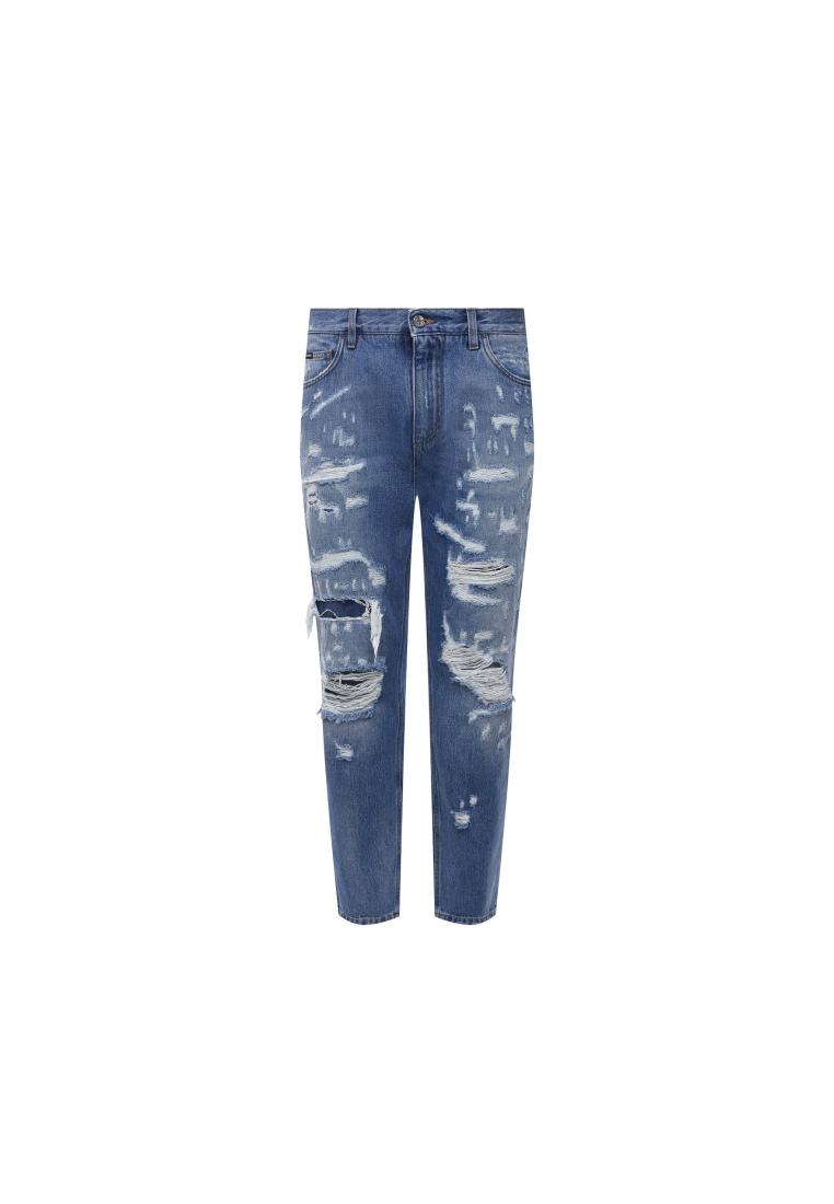 Dolce & Gabbana Cotton Denim Jeans - DOLCE & GABBANA - Blue