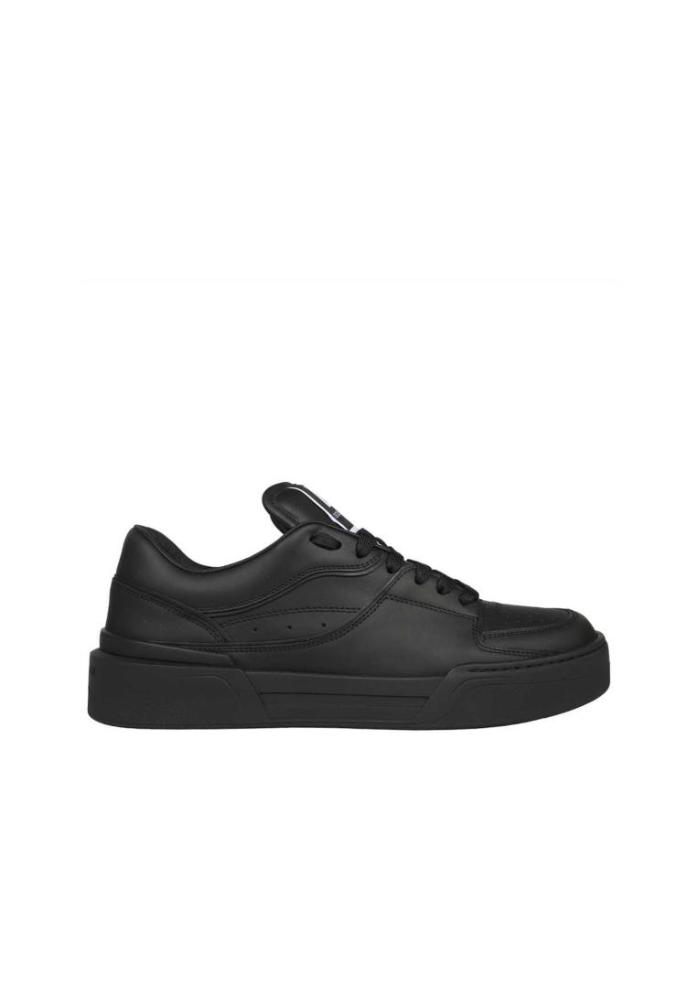Dolce & Gabbana Leather Sneakers - DOLCE & GABBANA - Black