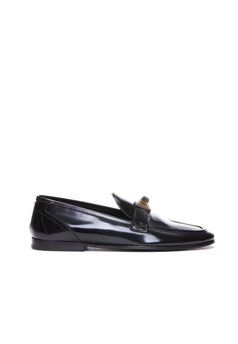 Dolce & Gabbana Leather Loafers - DOLCE & GABBANA - Black