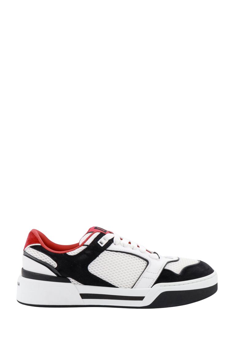 Dolce & Gabbana Mesh and suede sneakers - DOLCE & GABBANA - White