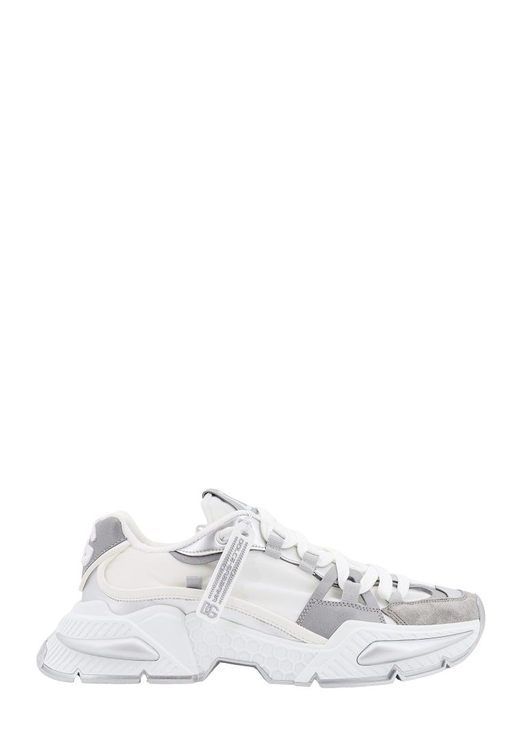 Dolce & Gabbana Airmaster nylon sneakers with leather and suede details - DOLCE & GABBANA - White