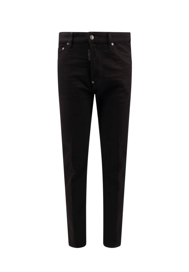 Dsquared2 Cotton trouser with back logo patch - DSQUARED2 - Black