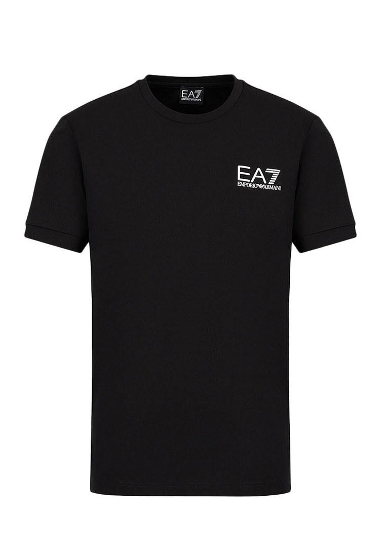 EA7 Ea7 Tennis Club Stretch Viscose-blend T恤(黑色)