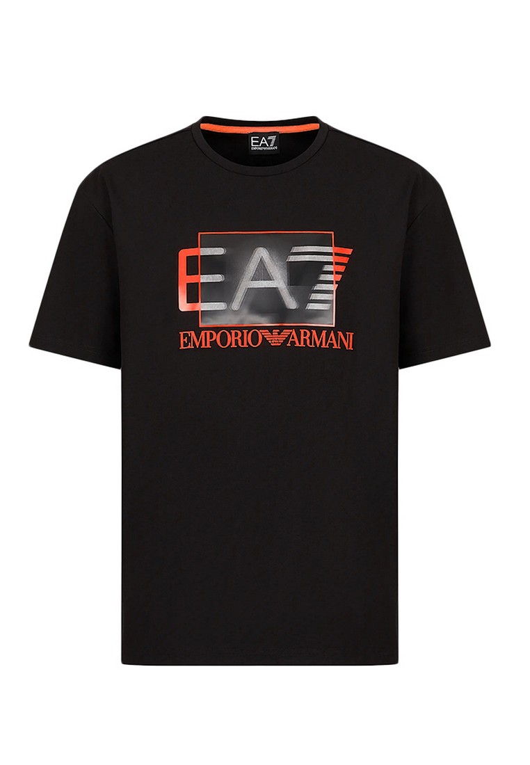 EA7 Ea7 Visibility Stretch Viscose-blend T恤(黑色)