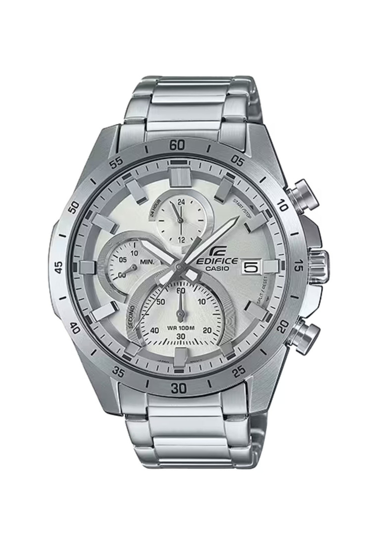 EDIFICE Edifice Men's Chronograph Watch EFR-571MD-8AV Silver Stainless Steel Band Watch for mens