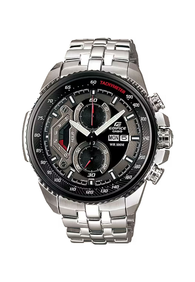 EDIFICE Edifice EF-558D-1AV Black dial with Stainless Steel Band Men's Chronograph Watch