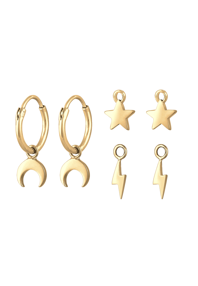 ELLI GERMANY Earrings Astro Pendants Versatile Gold Plated